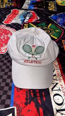 'Atletico' Tennis Embroidered Adjustable Baseball Cap